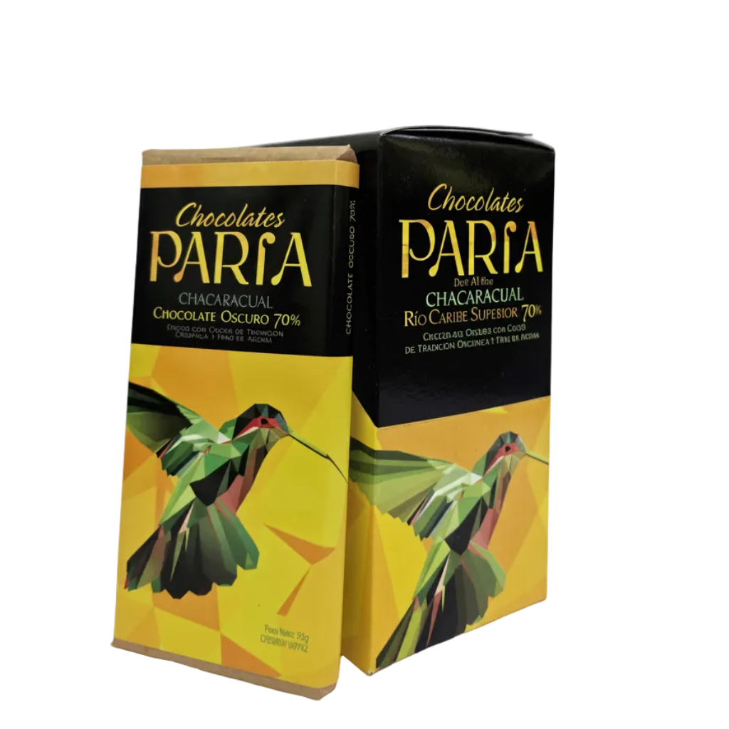 CAJA DE 12U CHOCOLATE CHACARACUAL 70%