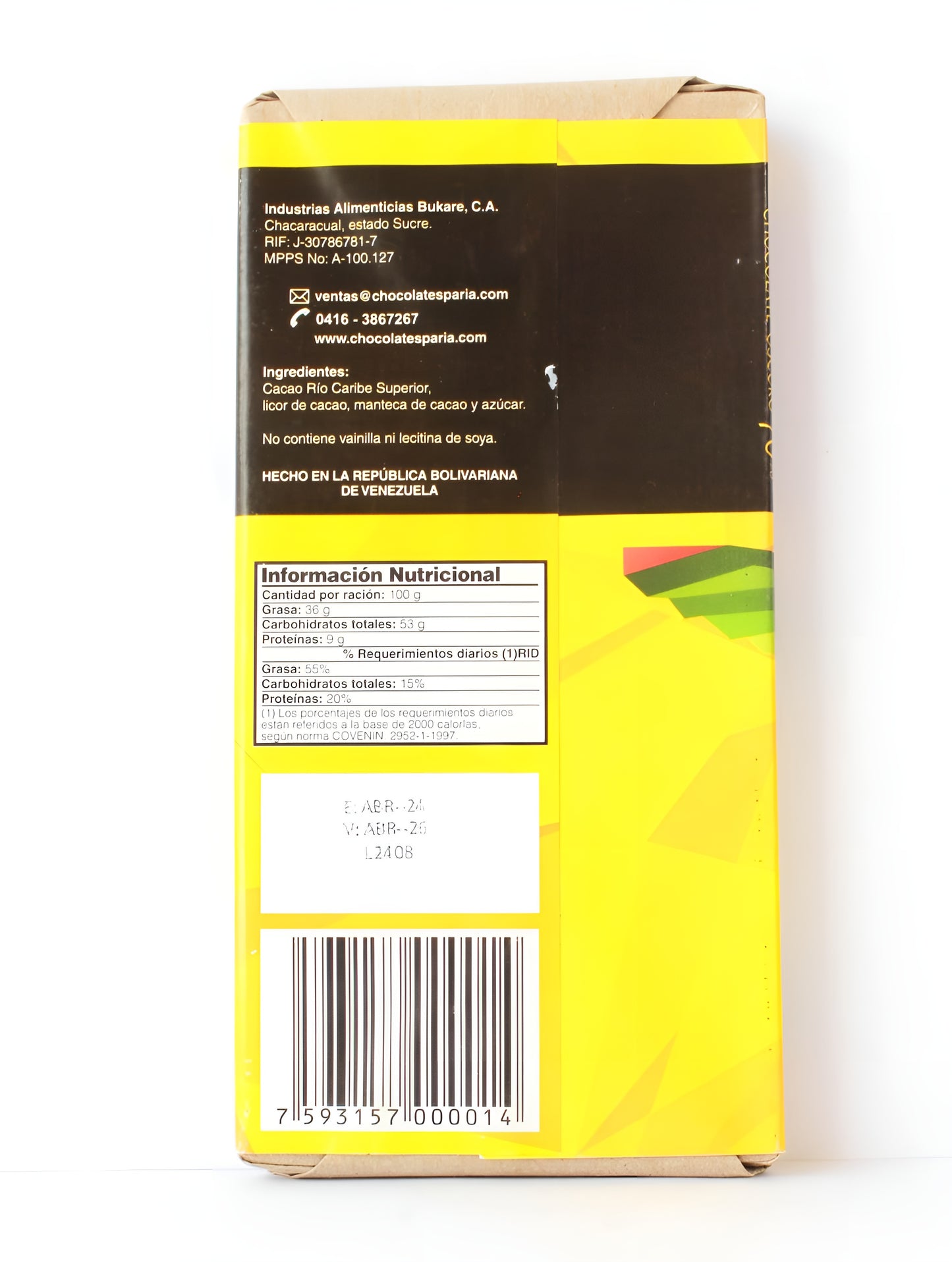 CHACARACUAL - Chocolate Oscuro 70%